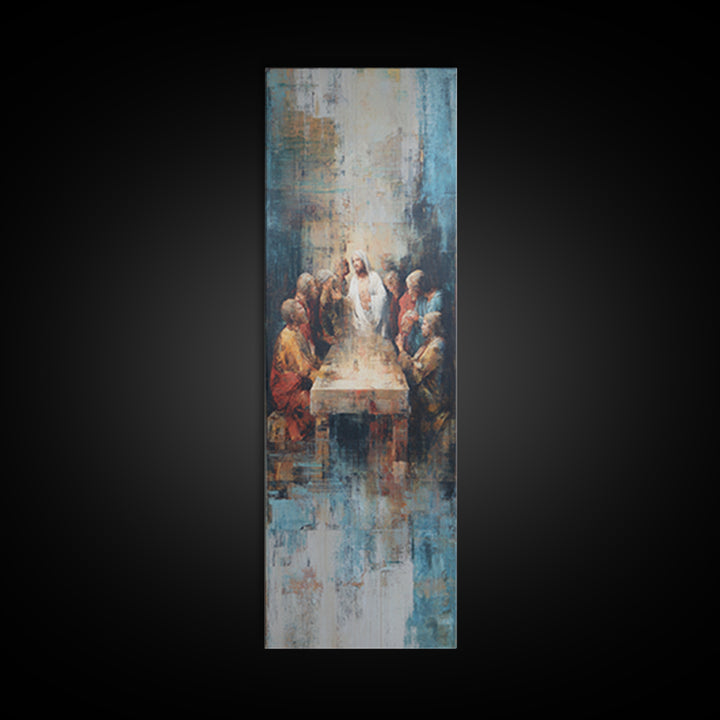 Blessing Of Fellowship – Framed Canvas Print – Christian Art Canvas – Christian Wall Art – Skinny Art – Jesus Painting – Christian Art