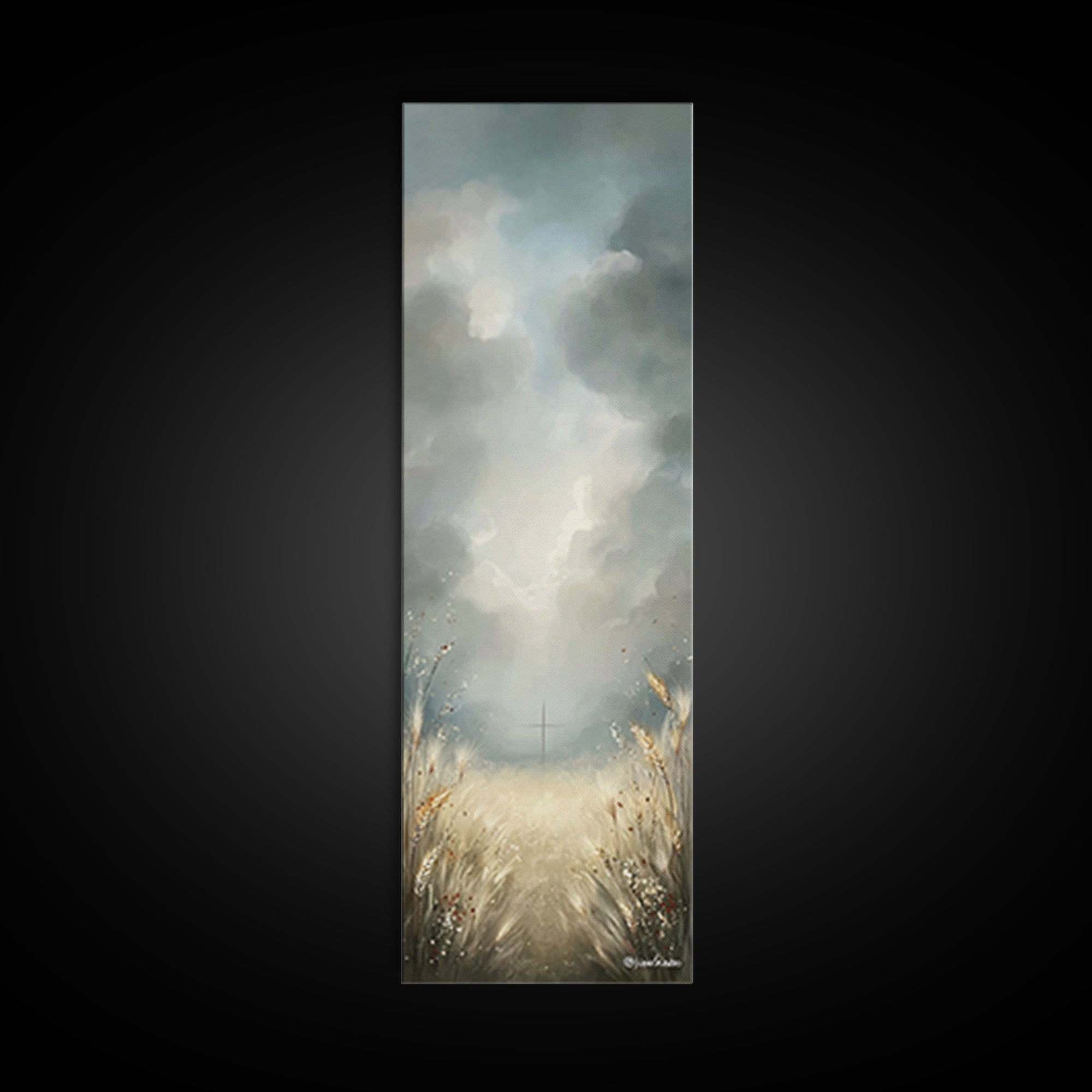 Path To Redemption – Framed Canvas Print – Christian Art Canvas – Christian Wall Art – Skinny Art – Christian Painting – Christian Decor