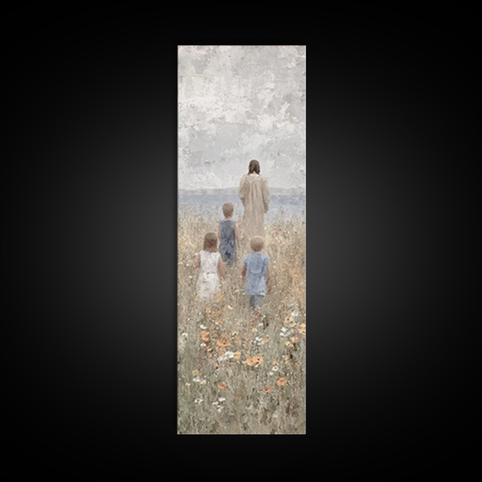 Twilight Of Hope – Framed Canvas Print – Skinny Art – Christian Wall Art – Christian Art Canvas – Jesus Painting – Vintage Christian Art –