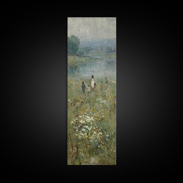 Riverlight Blessing – Framed Canvas Print – Skinny Art – Christian Wall Art – Jesus Painting – Christian Art Canvas – Subtle Christian Art