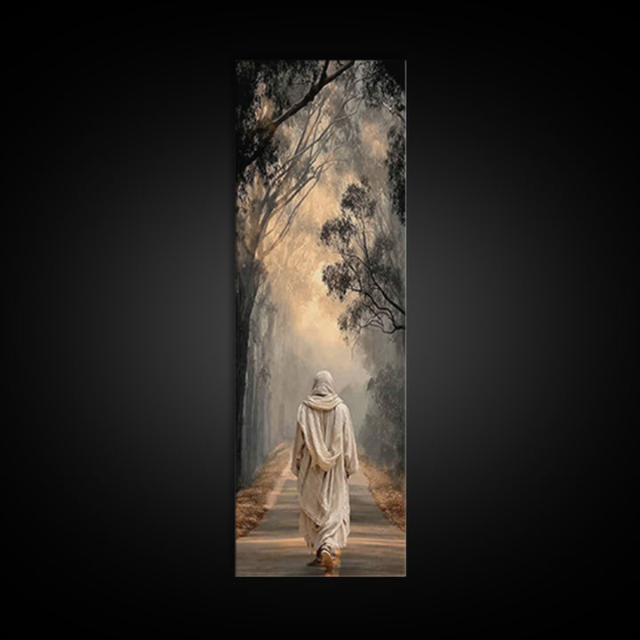 Dawn Of Mercy – Framed Canvas Print – Tall Skinny Art Print – Christian Wall Art – Vintage Christian Art – Christian Art Canvas – Christmas