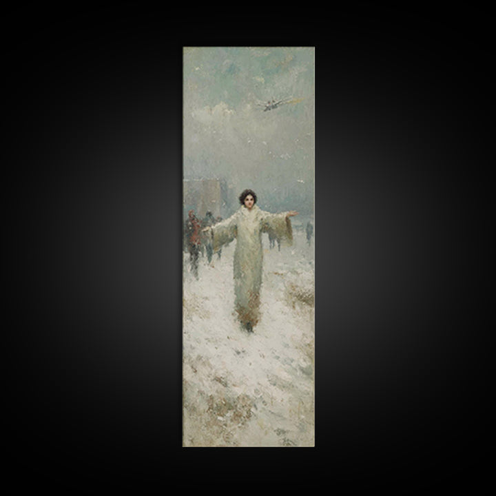 Dawn Of Shepherds – Framed Canvas Print – Christian Art Canvas – Tall Narrow Wall Art – Christian Wall Art – Jesus Painting – Christian Chr