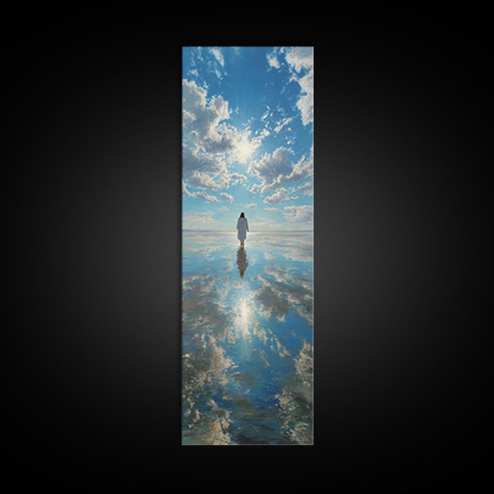 Path Of Glory – Framed Canvas Print – Tall Skinny Art Print – Jesus Painting – Christian Art Work – Large Christian Art