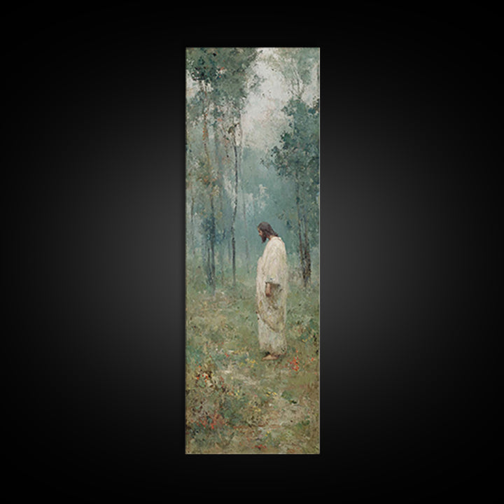Celestial Horizon Path | Framed Canvas Print | Tall Narrow Wall Art | Christian Art | Christian Painting | Modern Christian Art | Christian
