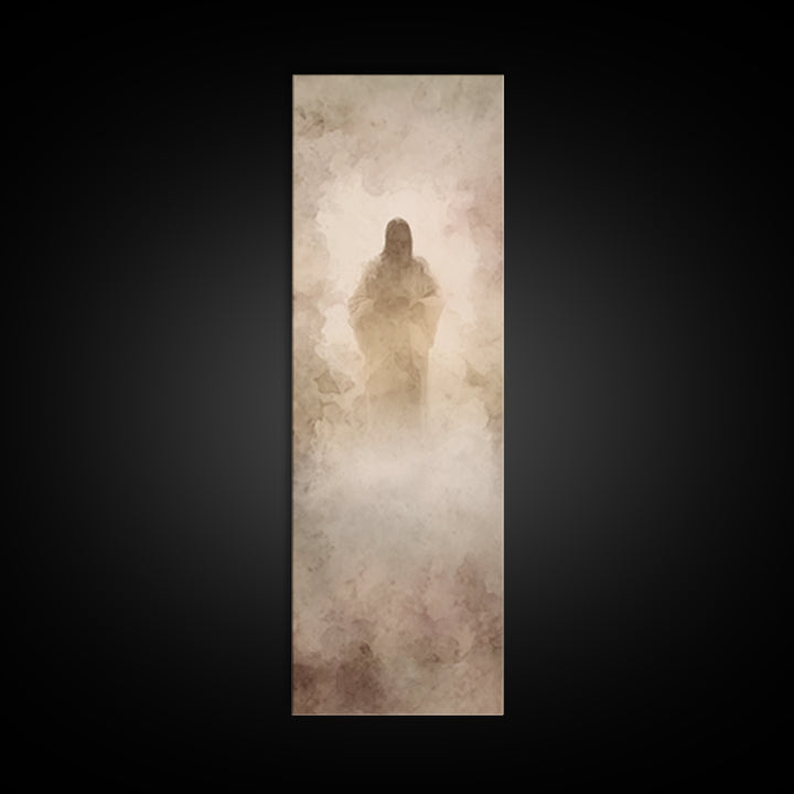 Heavenly Dawn Mercy – Framed Canvas Print – Christian Wall Art – Christian Art Canvas – Jesus Painting – Tall Narrow Wall Art – Faith Art