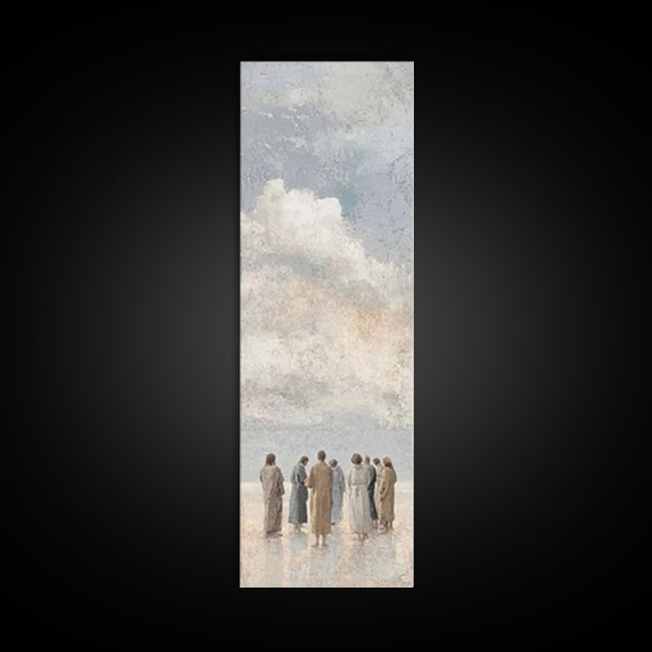 Gathered In Light – Framed Canvas Print – Tall Skinny Art Print – Christian Art Canvas – Christian Wall Art – Jesus Painting – Christian Ch