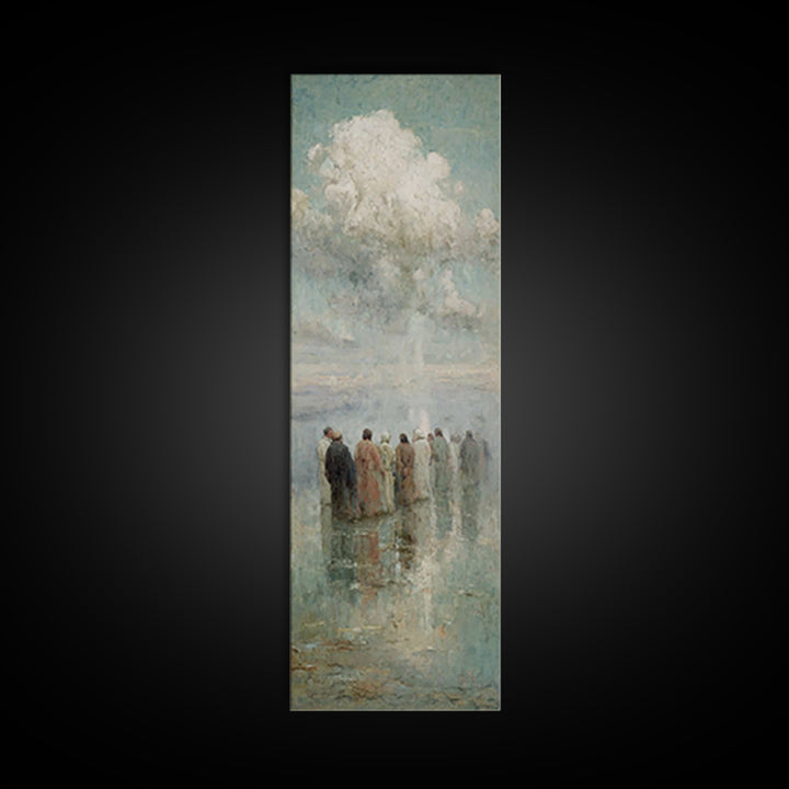 Heavenly Assembly – Framed Canvas Print – Skinny Art – Christian Art – Christian Wall Art – Christian Art Canvas – Jesus Painting – Christm