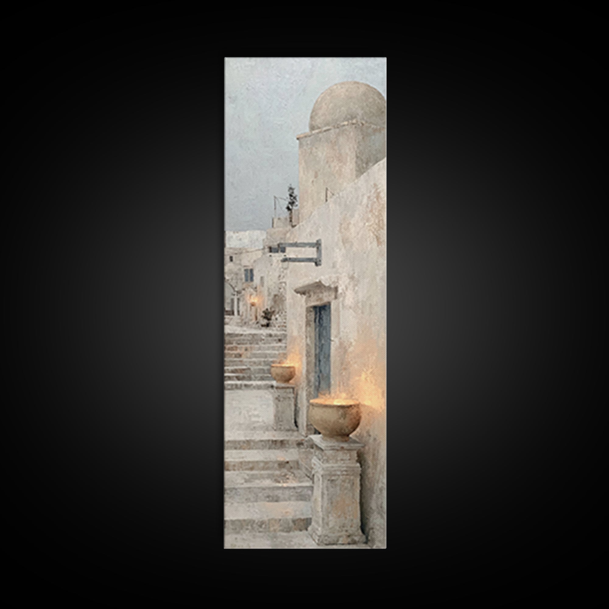Sacred Steps – Framed Canvas Print – Narrow Art – Christian Art Canvas – Modern Christian Art – Christian Wall Art – Christian Decor