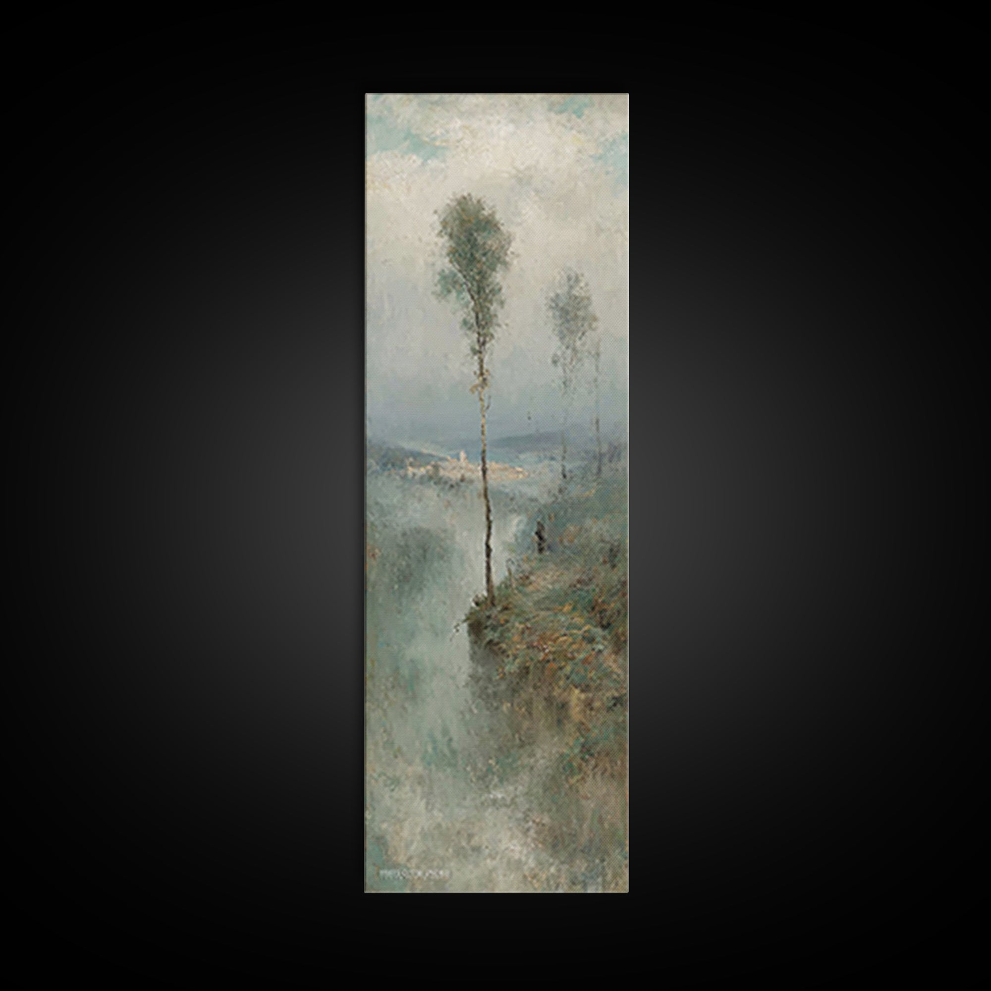 Horizon Of Grace – Framed Canvas Print – Narrow Art – Christian Wall Art – Vintage Christian Art – Christian Art Canvas – Christian Paintin