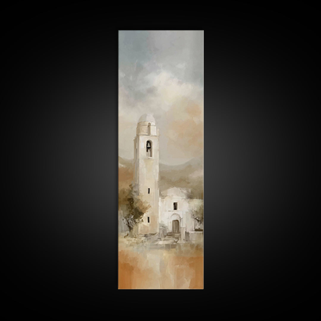 Evening Bells – Framed Canvas Print – Skinny Art – Christian Christmas Art – Christian Wall Art – Christian Art Canvas – Christmas Wall Art