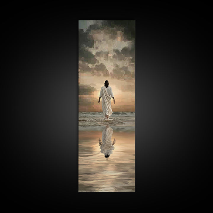 Eternal Horizon Path – Framed Canvas Print – Christian Wall Art – Narrow Art – Jesus Painting – Christian Art Canvas – Christmas Art