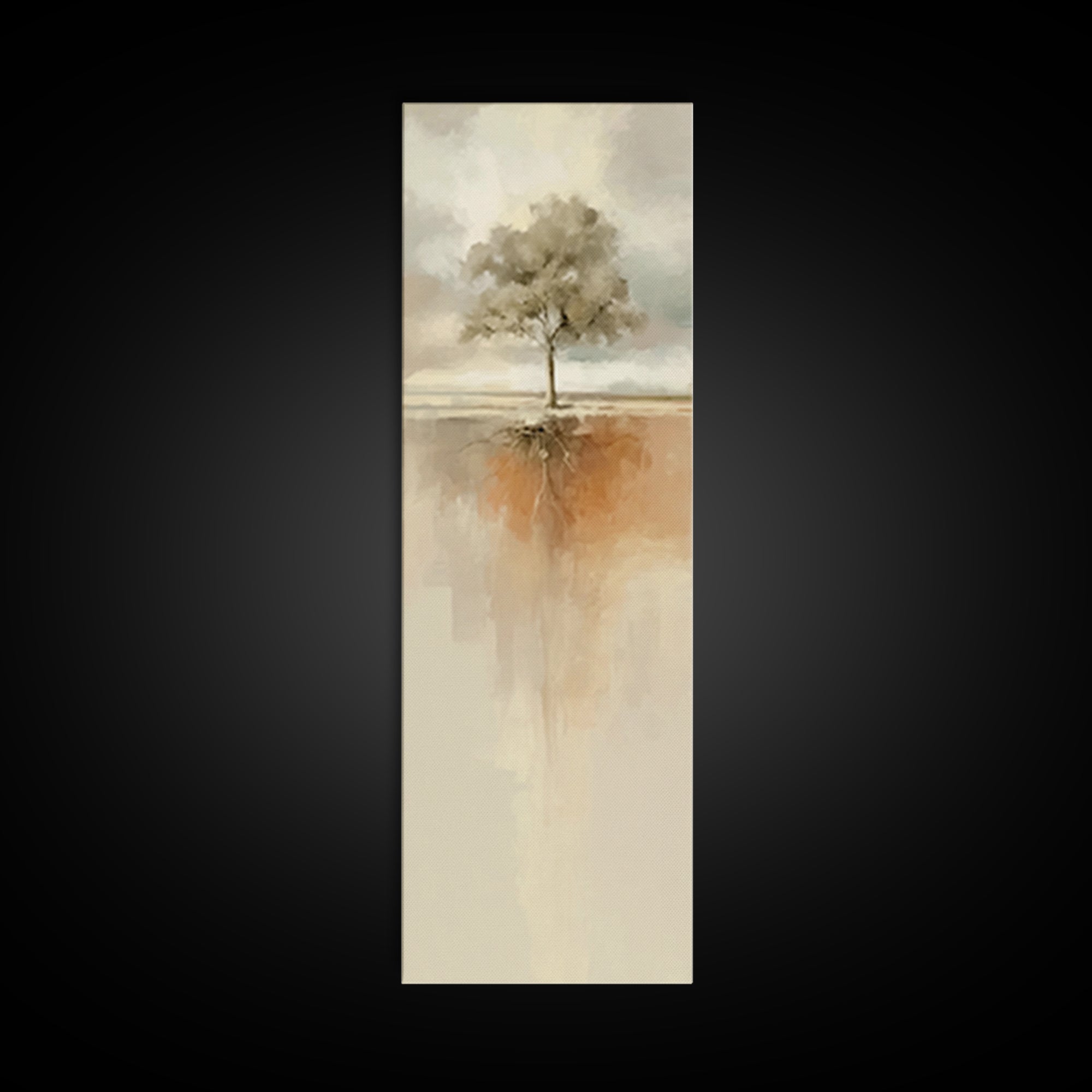 Autumn Roots Faith – Framed Canvas Print – Skinny Art – Christian Wall Art – Christian Art Canvas – Modern Christian Art – Christmas Art