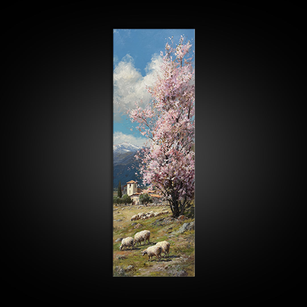 Tree Of Hope – Framed Canvas Print – Jesus Painting – Christian Wall Art – Tall Narrow Wall Art – Christian Art Canvas