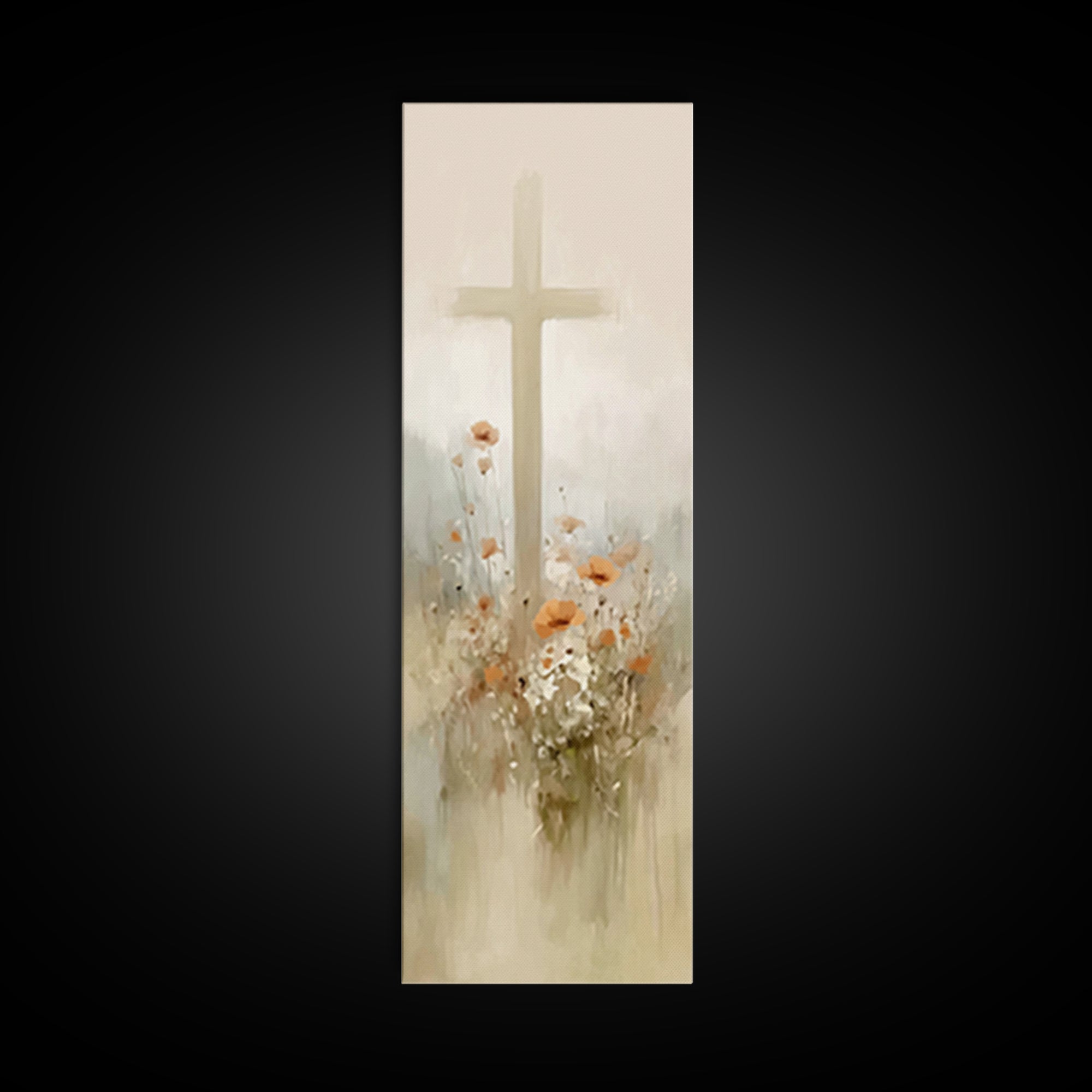 Fields Of Renewal | Framed Canvas Print | Tall Skinny Art Print | Christian Art Canvas | Christian Gift Ideas | Christmas Art | Christian W