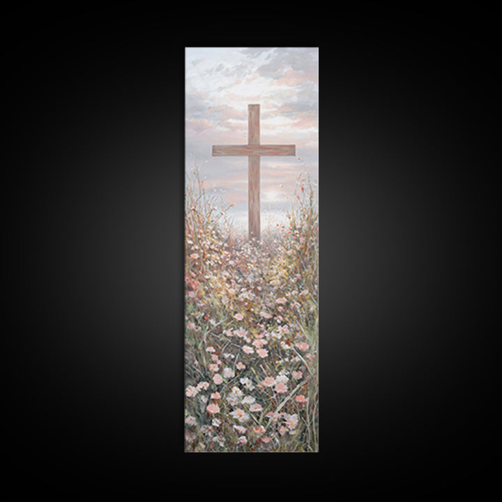 Garden Of Promise – Framed Canvas Print – Tall Narrow Wall Art – Christian Art Canvas – Christian Wall Art – Christian Art Print – Christia