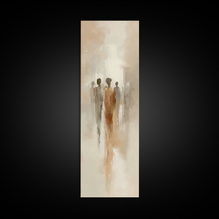 Figures Of Grace – Framed Canvas Print – Tall Skinny Art Print – Christian Art Canvas – Abstract Christian Art – Christian Art Work – Chris