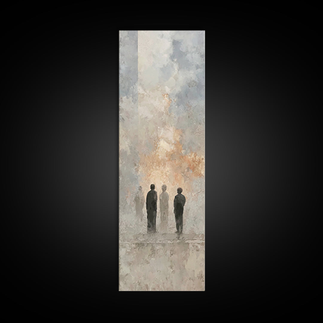 Clouds Of Witness, Framed Canvas Print, Tall Skinny Art Print, Christian Art Canvas, Christian Art Work, Christian Wall Art, Abstract Chris