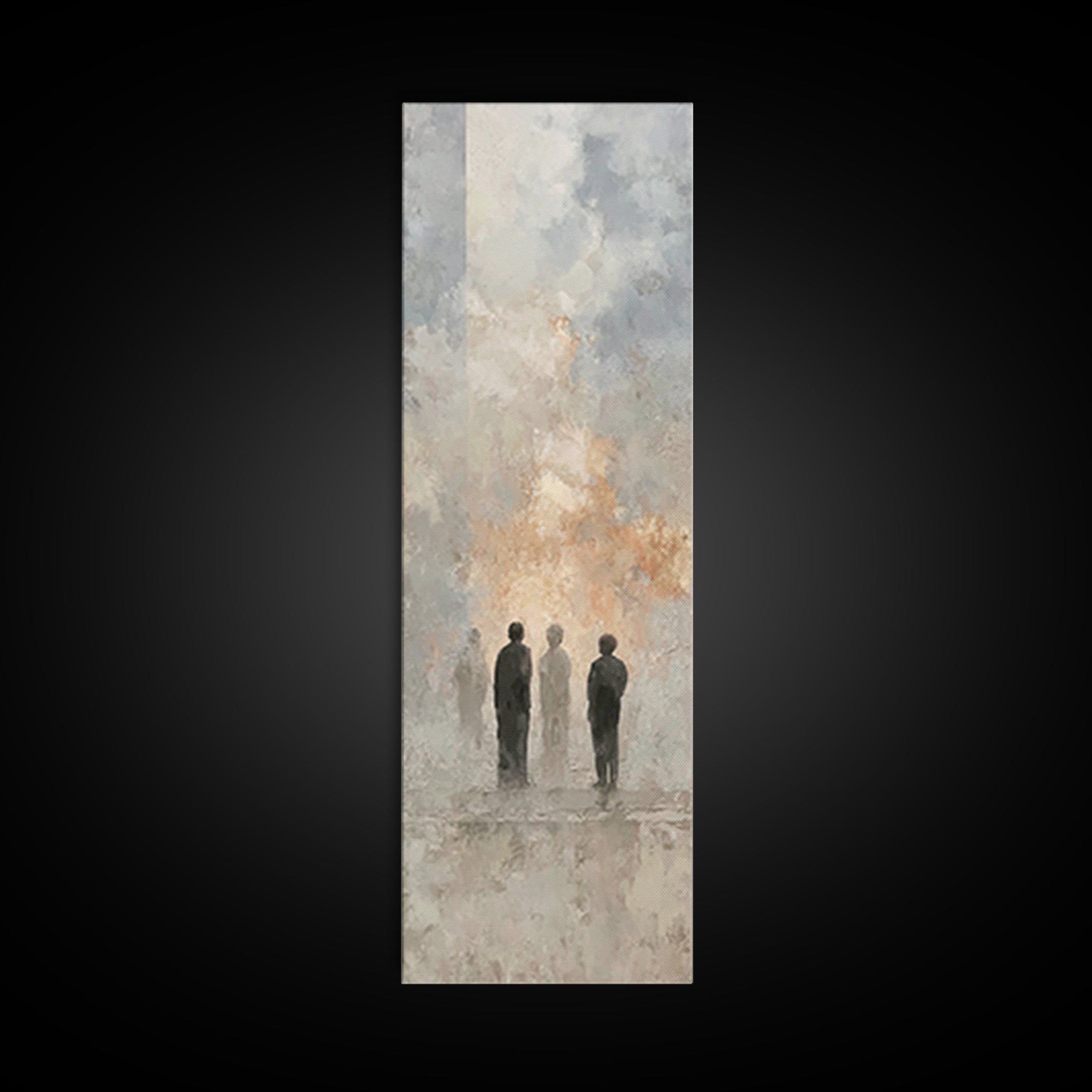 Clouds Of Witness, Framed Canvas Print, Tall Skinny Art Print, Christian Art Canvas, Christian Art Work, Christian Wall Art, Abstract Chris