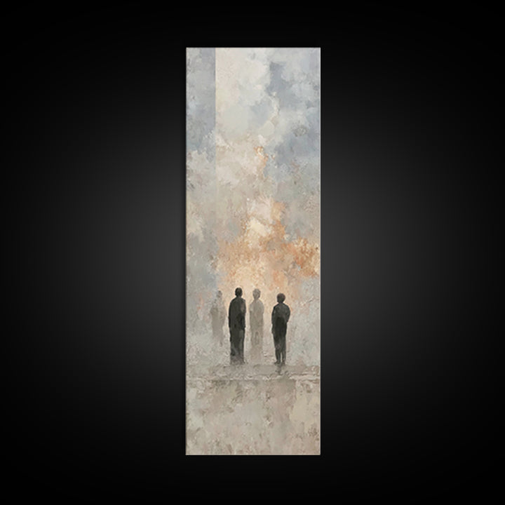 Clouds Of Witness, Framed Canvas Print, Tall Skinny Art Print, Christian Art Canvas, Christian Art Work, Christian Wall Art, Abstract Chris