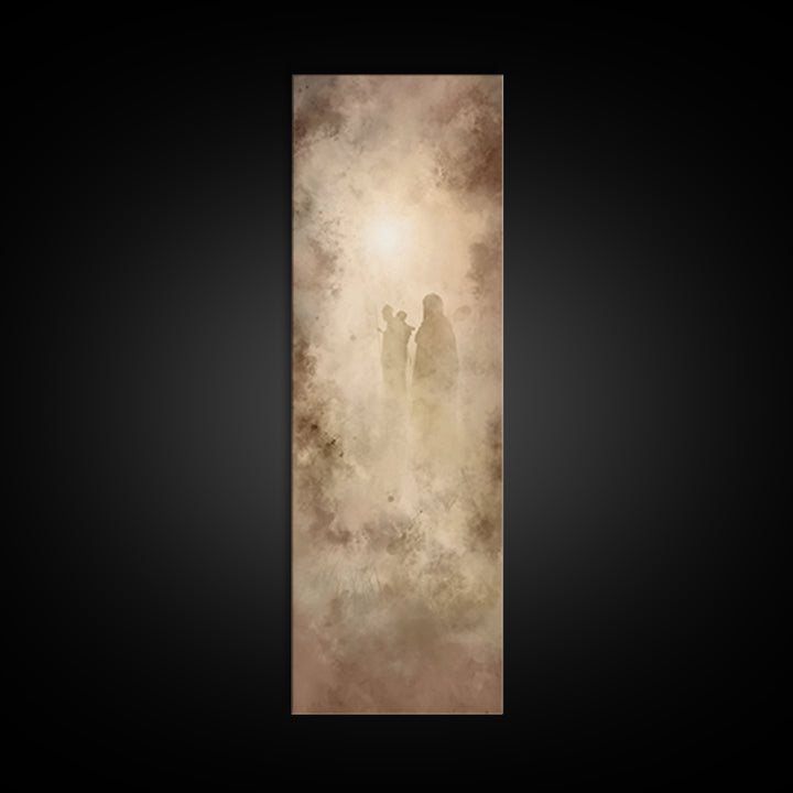 Desert Vision Light – Framed Canvas Print – Tall Narrow Wall Art – Christian Art Work – Moody Christian Art – Christian Wall Art – Unique C