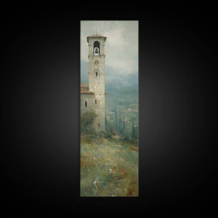 Hillside Sanctuary – Framed Canvas Print – Christian Art Canvas – Jesus Painting – Christian Wall Art – Christmas Art – Tall Narrow Wall Ar