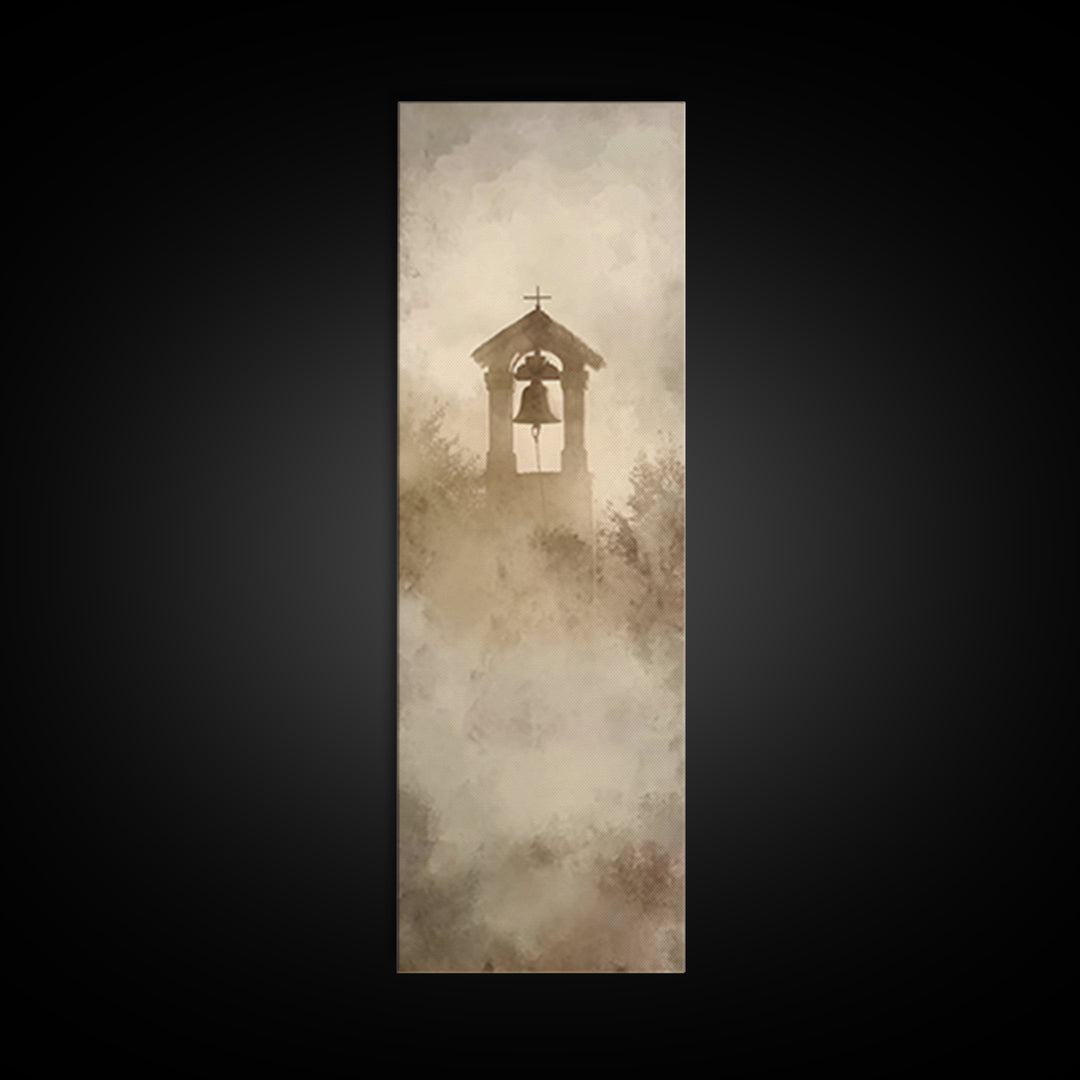 Morning Chapel Ring – Framed Canvas Print – Narrow Art – Christian Art Canvas – Christian Wall Art – Christian Painting – Christian Decor
