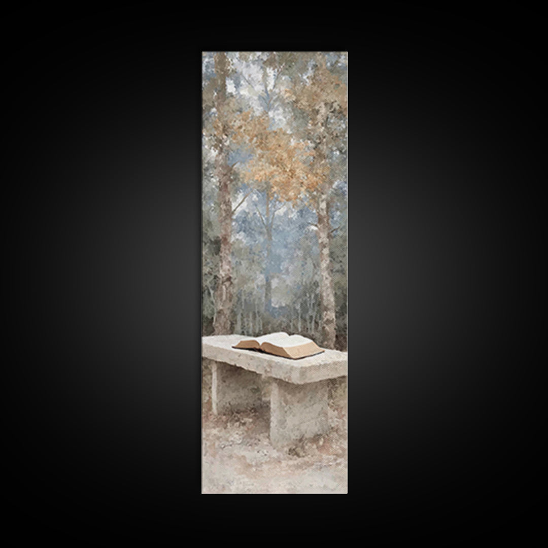 Path Of Scripture – Framed Canvas Print – Christian Art Canvas – Tall Narrow Wall Art – Christian Painting – Christian Wall Art – Christian