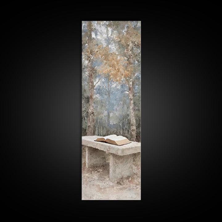 Path Of Scripture – Framed Canvas Print – Christian Art Canvas – Tall Narrow Wall Art – Christian Painting – Christian Wall Art – Christian