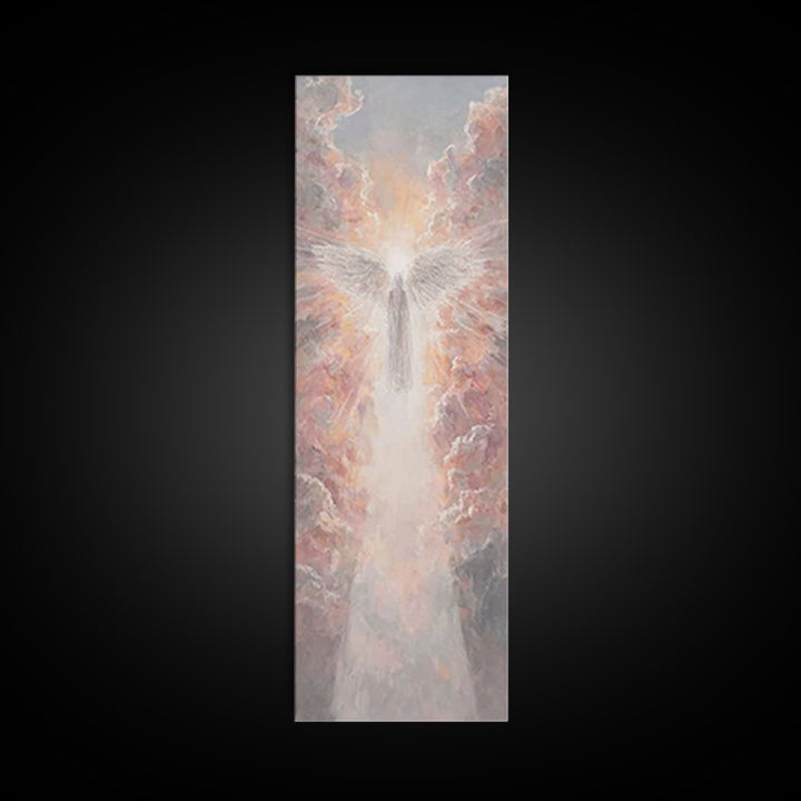 Radiant Ascension – Framed Canvas Print – Christian Art Canvas – Christian Wall Art – Tall Skinny Art Print – Christian Christmas Art – Chr
