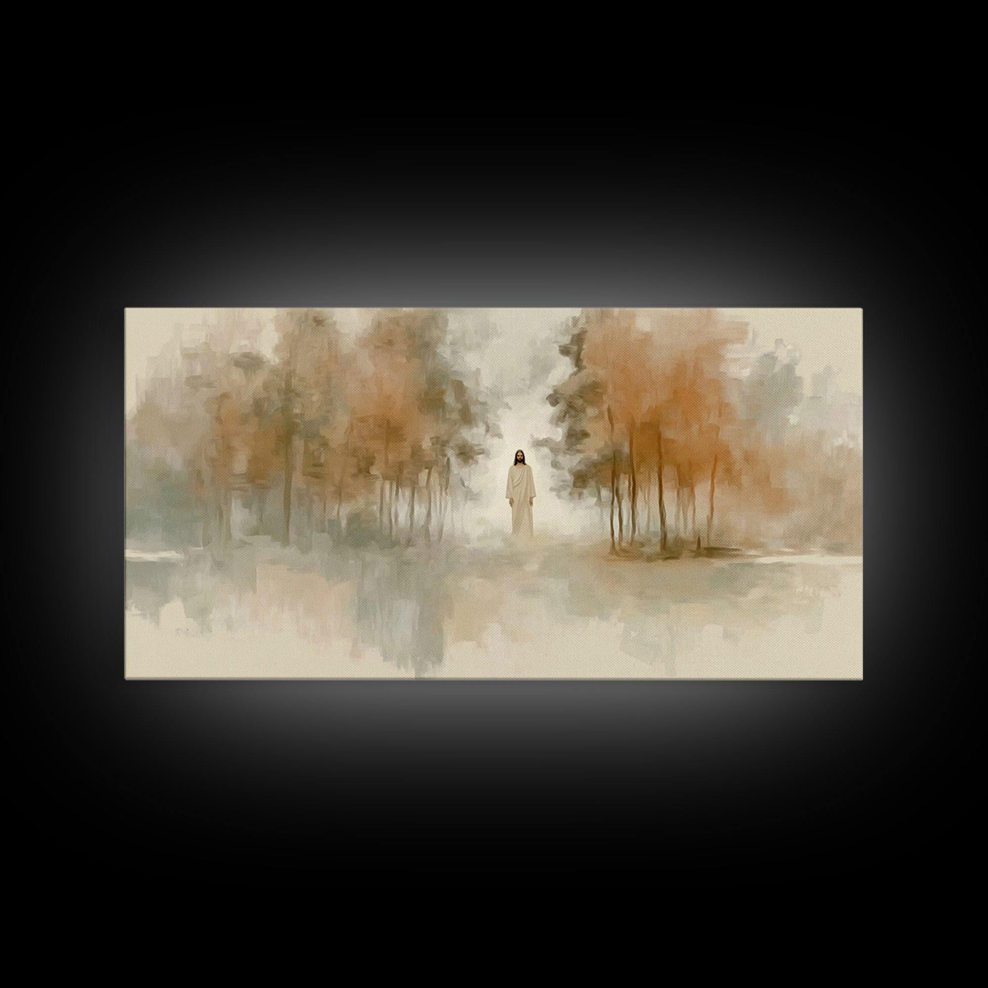 Forest of Mercy | Framed Canvas Print | Christian Wall Art | Jesus Painting | Christian Art Canvas | Christian Gift Ideas | Christmas Art
