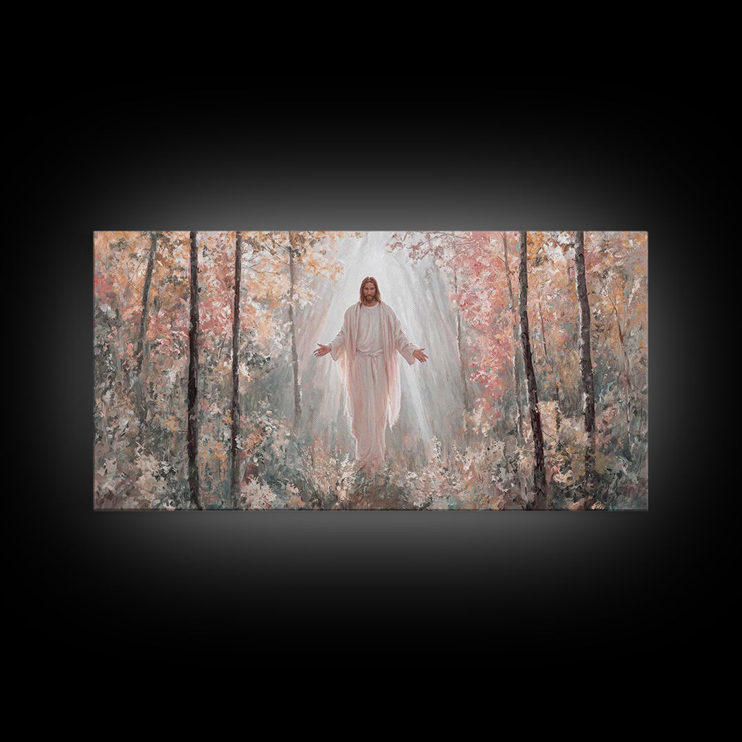 Graceful Path – Framed Canvas Print – Christian Art Canvas – Jesus Painting – Christian Wall Art – Large Christian Painting – Christian Chr