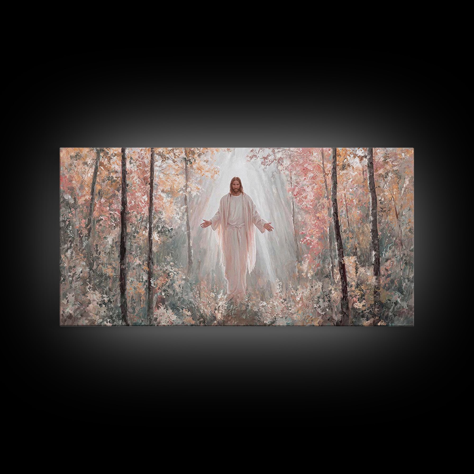 Graceful Path – Framed Canvas Print – Christian Art Canvas – Jesus Painting – Christian Wall Art – Large Christian Painting – Christian Chr