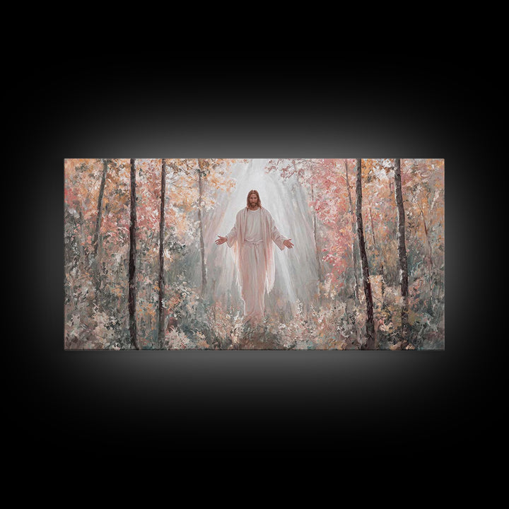 Graceful Path – Framed Canvas Print – Christian Art Canvas – Jesus Painting – Christian Wall Art – Large Christian Painting – Christian Chr