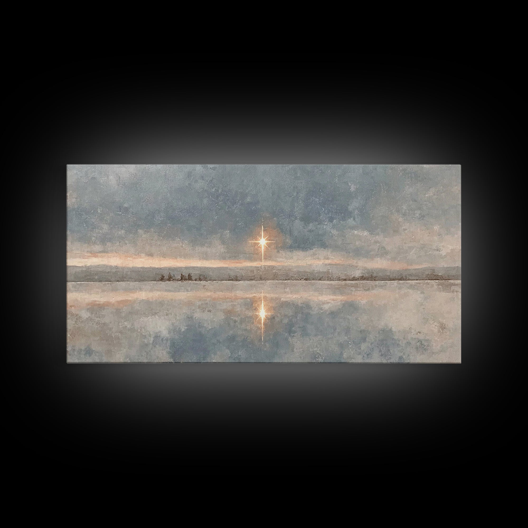 The Guiding Star – Framed Canvas Print – Christian Wall Art – Christian Art Canvas – Jesus Painting – Christian Christmas Art – Art Prints