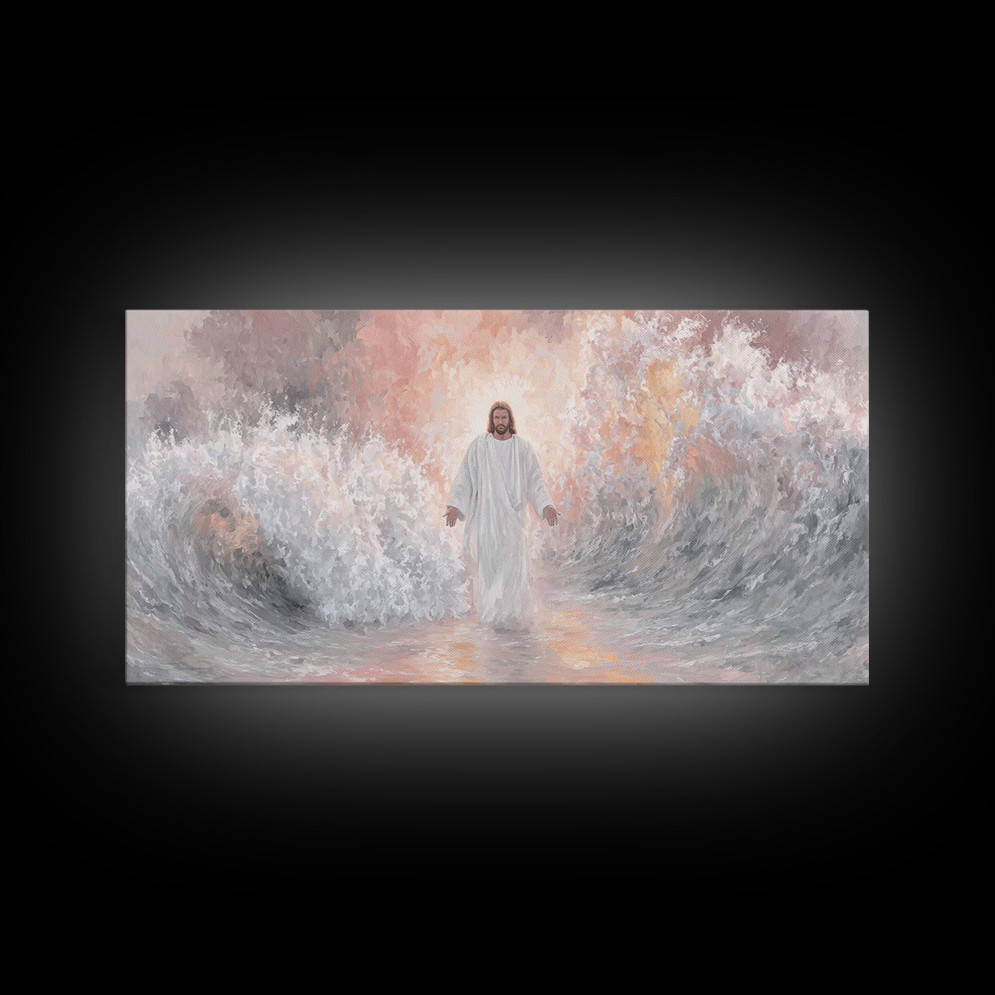Dawn of Glory | Framed Canvas Print | Christian Wall Art | Jesus Painting | Christian Art Canvas | Large Christian Painting | Christian Art