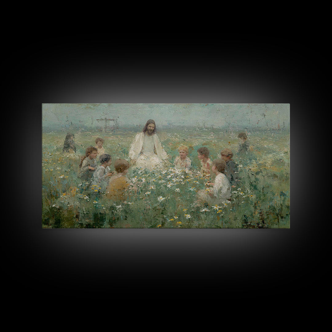 Morning Tide – Framed Canvas Print – Christian Art Canvas – Christian Paintings – Jesus Painting – Subtle Christian Art – Christian Decor