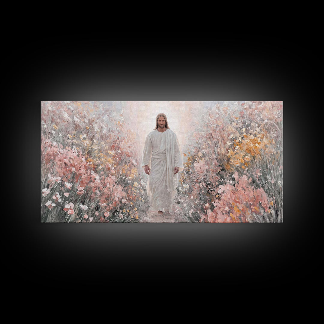 Stillness Of Glory | Framed Canvas Print | Christian Art | Jesus Painting Canvas | Christian Wall Art | Christmas Canvas Wall Art | Christi
