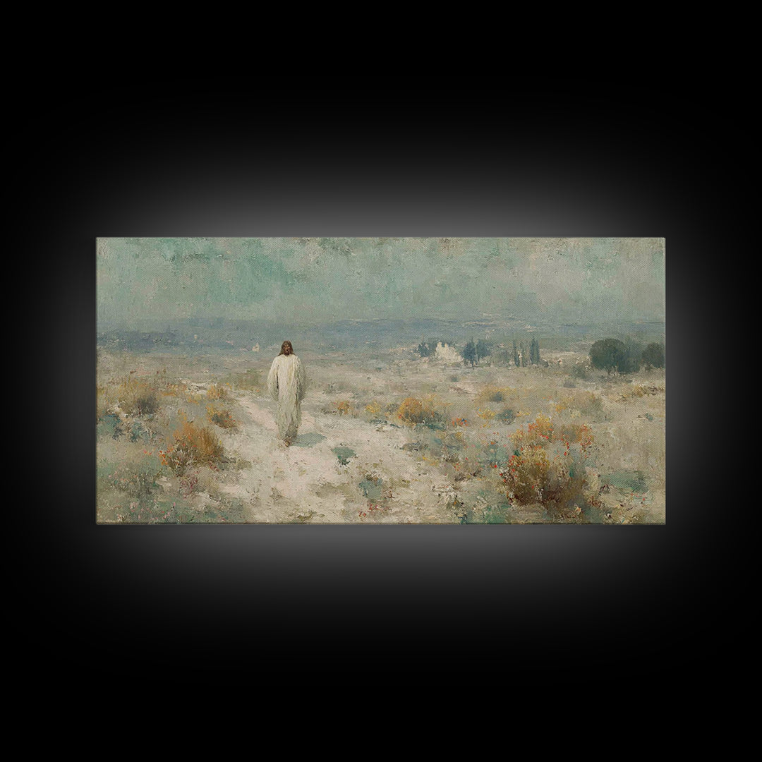 Horizon Of Mercy – Framed Canvas Print – Christian Art Canvas – Christian Wall Art – Jesus Painting – Christian Art Work – Christian Gift –