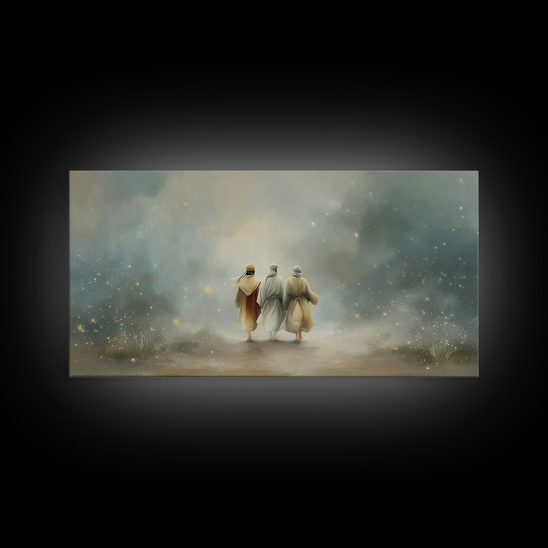 Walk Of Revelation – Framed Canvas Print – Christian Art Print – Christian Wall Art – Jesus Painting – Christian Art Canvas – Christian Dec