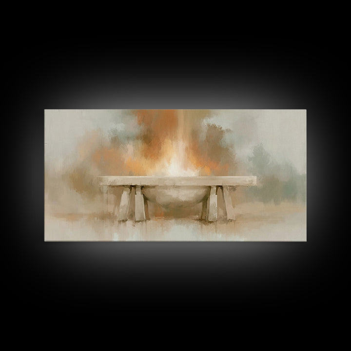 Altar Of Light – Framed Canvas Print – Christian Wall Art – Christian Art Canvas – Christian Decor – Christian Art