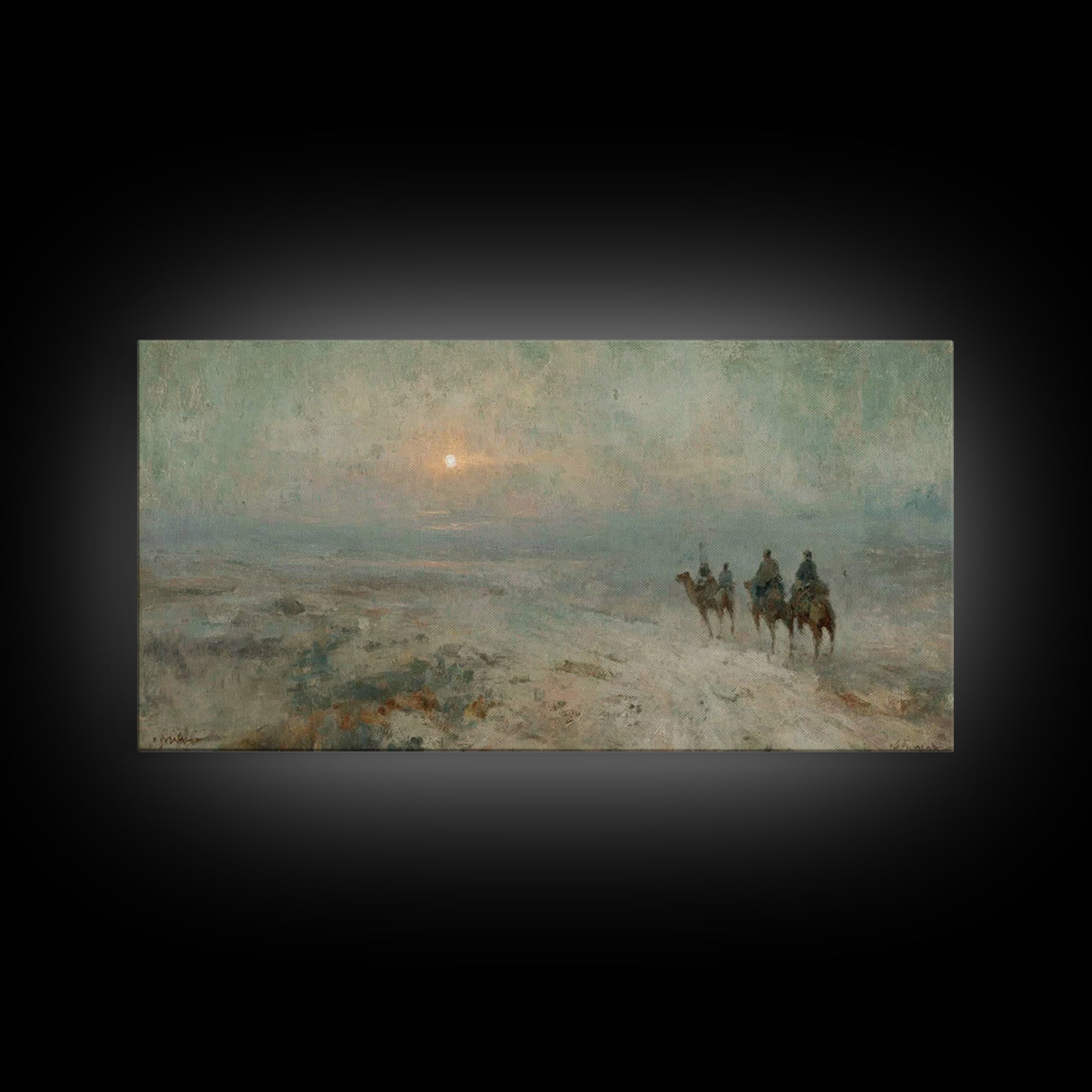 Starborn Pilgrimage, Framed Canvas Print, Christmas Art Prints, Christian Christmas Art, Christian Art Canvas, Christian Wall Art