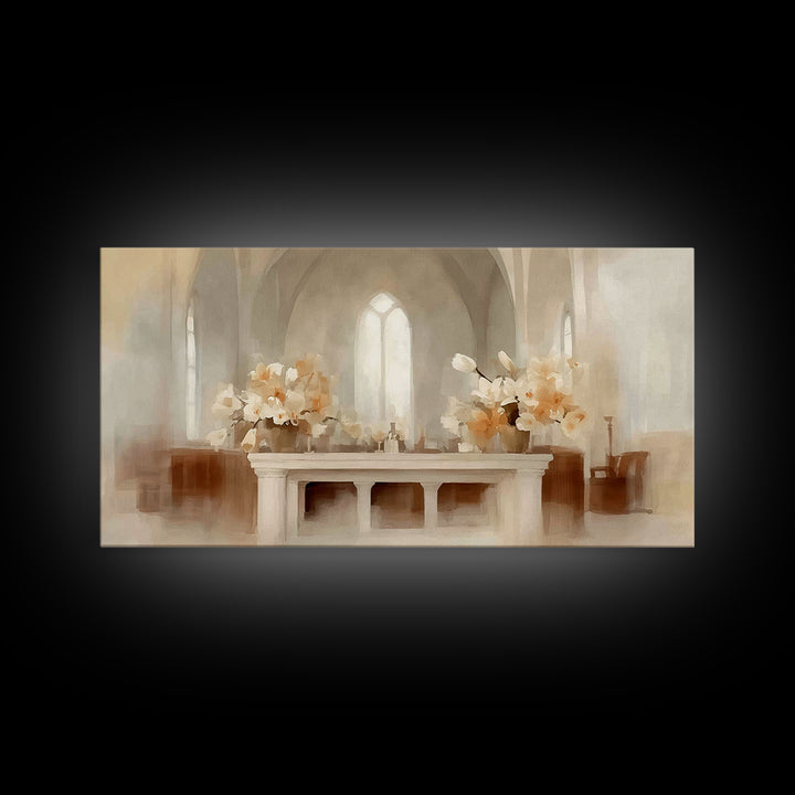 Sacred Glow, Framed Canvas Print, Christian Art Canvas, Christian Wall Art, Moody Christian Art, Christmas Canvas Wall Art, Christian Gift