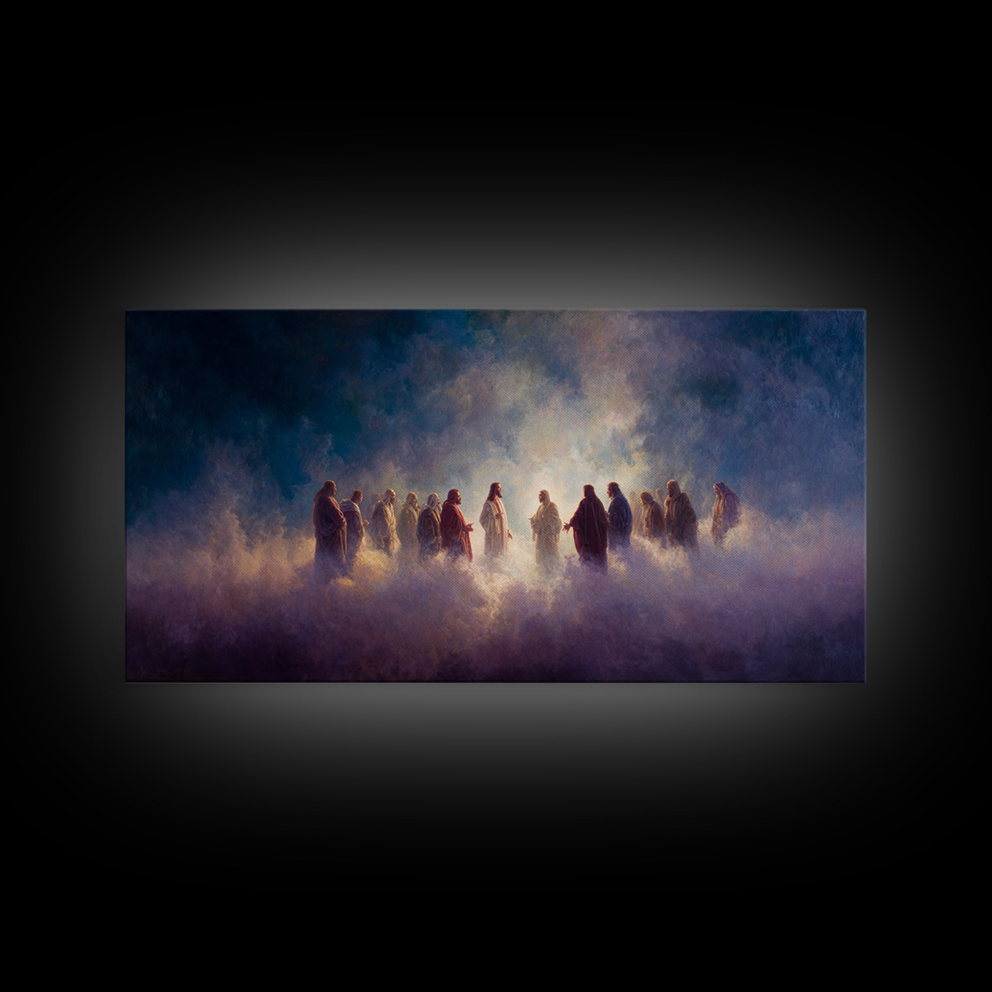 Cloud of Witnesses – Framed Canvas Print – Christian Canvas – Christian Gifts – Christian Art – Christmas Art – Christian Decor – Jesus Art