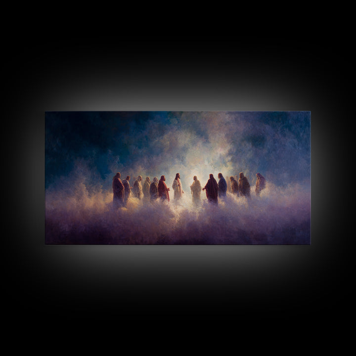 Cloud of Witnesses – Framed Canvas Print – Christian Canvas – Christian Gifts – Christian Art – Christmas Art – Christian Decor – Jesus Art