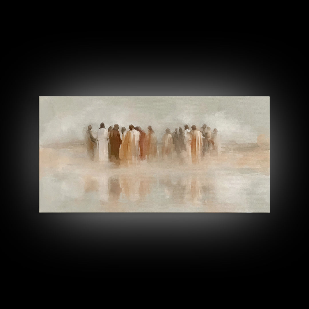 Circle Of Grace – Framed Canvas Print – Christian Art – Christian Wall Art – Jesus Art – Christian Canvas – Christian Gifts