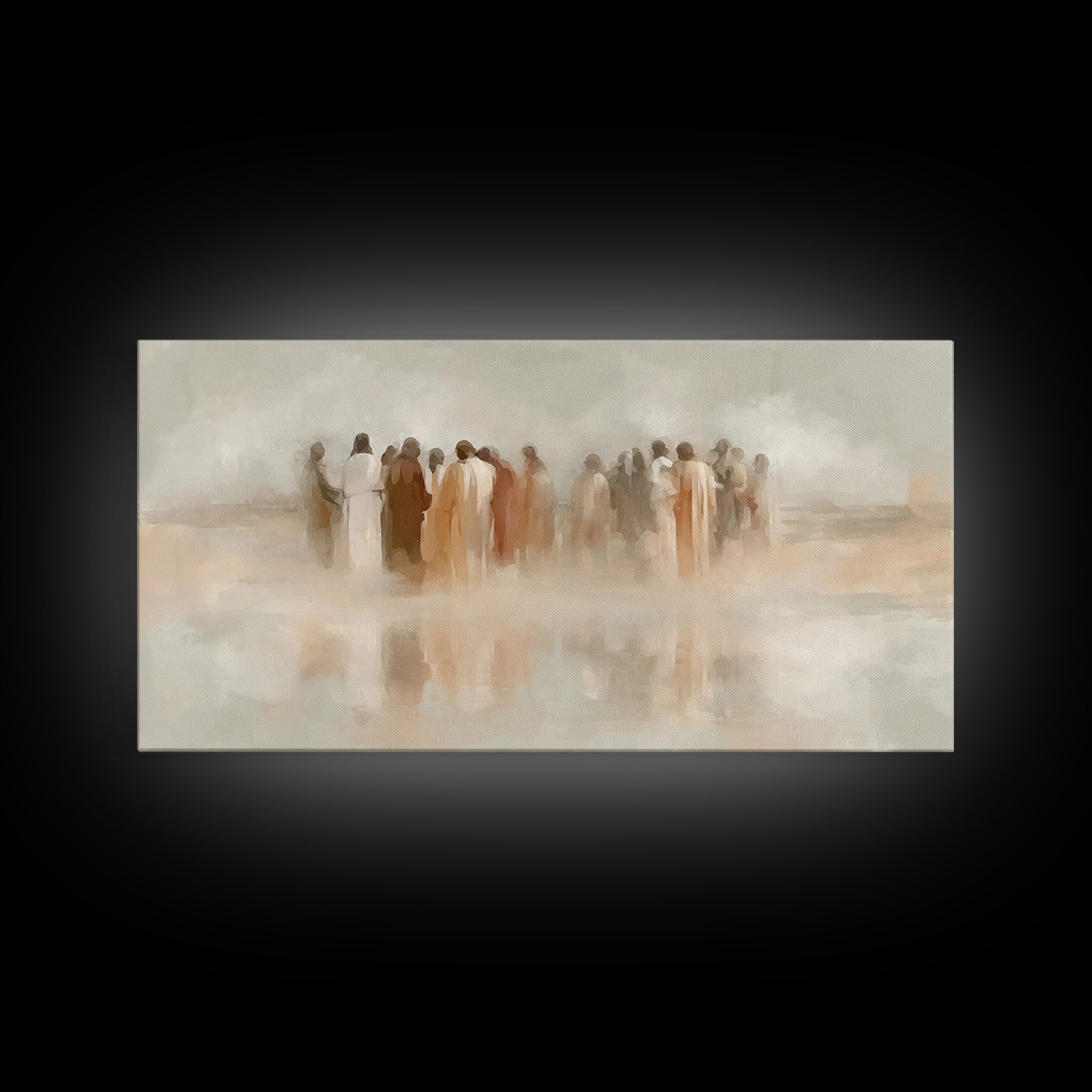 Circle Of Grace – Framed Canvas Print – Christian Art – Christian Wall Art – Jesus Art – Christian Canvas – Christian Gifts