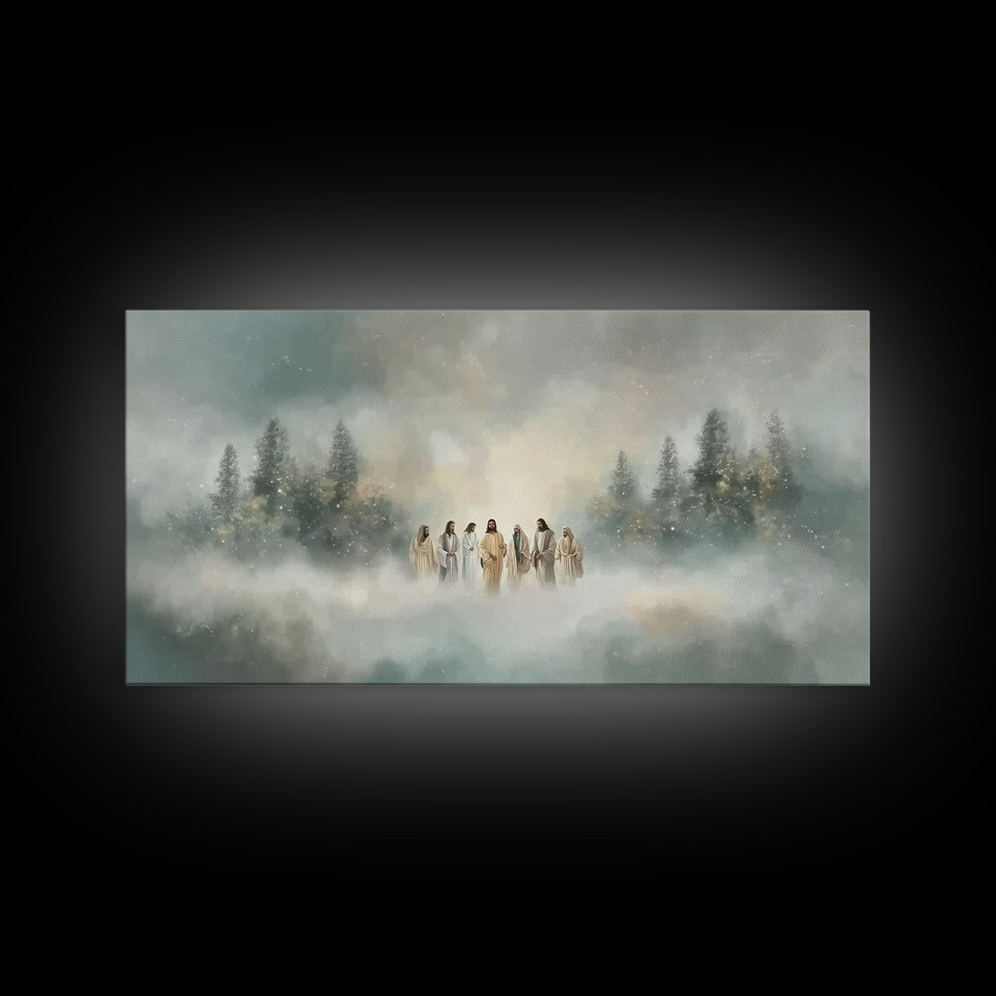 Gathered In Light – Framed Canvas Print – Christian Wall Art – Christian Canvas – Jesus Art – Christian Art – Christian Gift Ideas