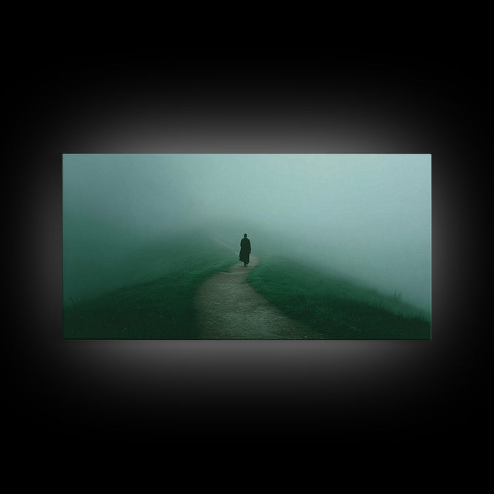 Solitary Light – Framed Canvas Print – Christian Art – Christian Decorations – Christian Canvas – Jesus Art – Christian Wall Art