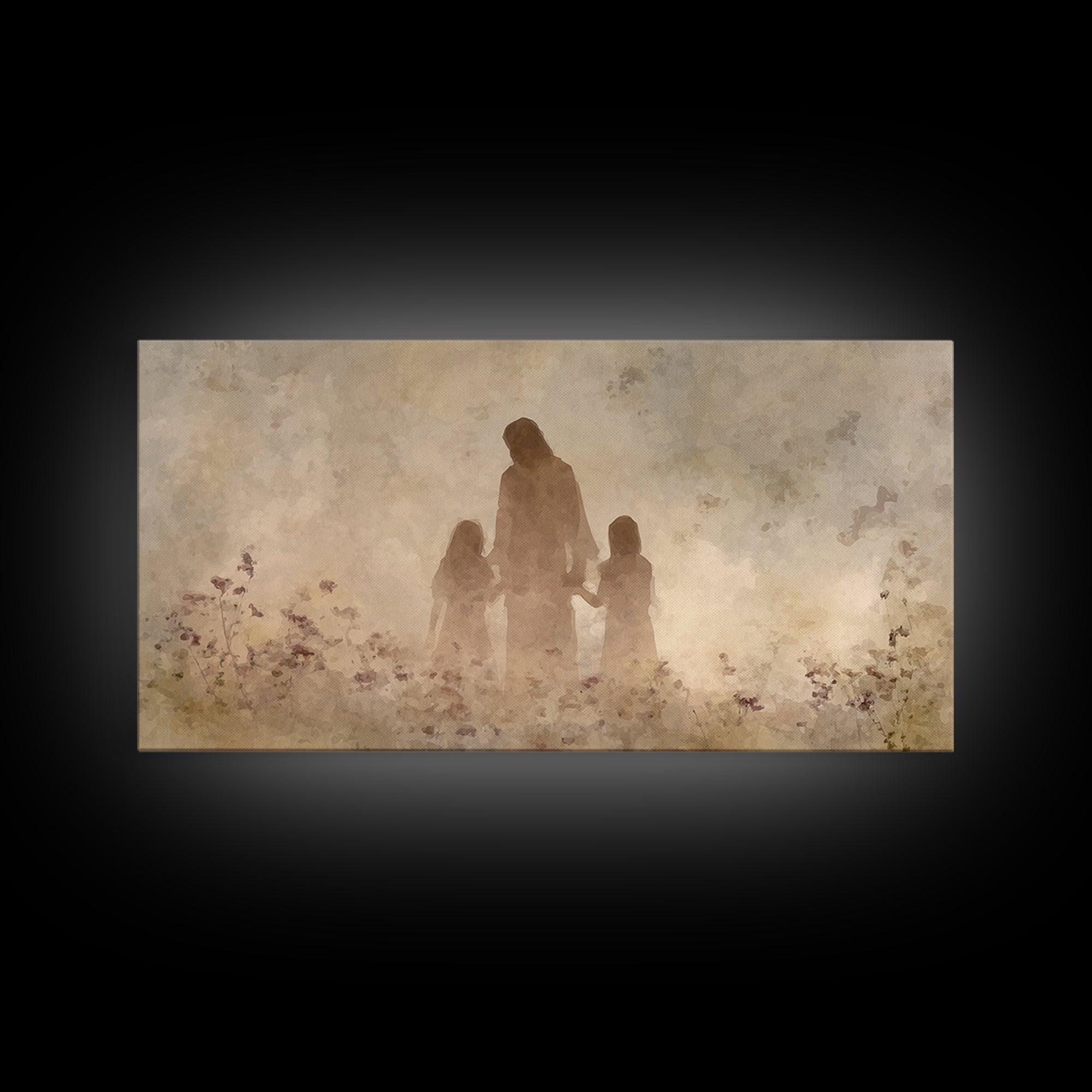 Children of Grace | Framed Canvas Print | Christian Art Canvas | Christian Wall Art | Jesus Painting | Christian Art | Christian Decor