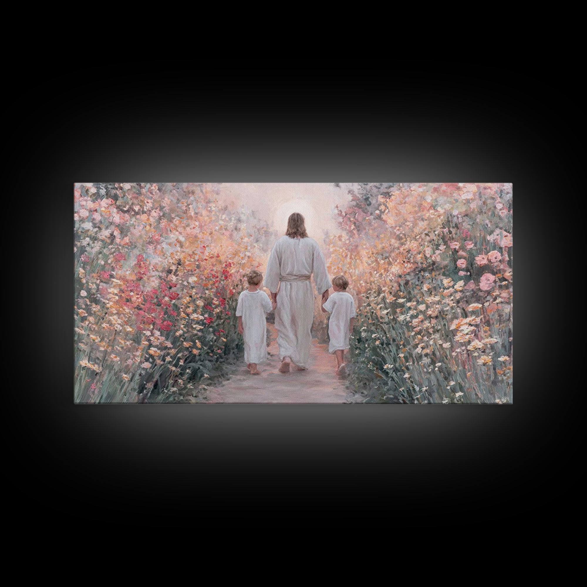 Fields of Mercy | Framed Canvas Print | Christian Art Canvas | Christian Wall Art | Christian Art | Jesus Painting | Christian Decor